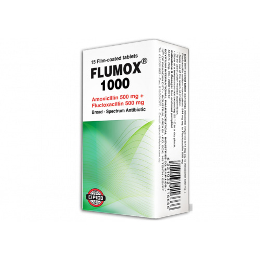 FLUMOX 1000 MG 15 TAB