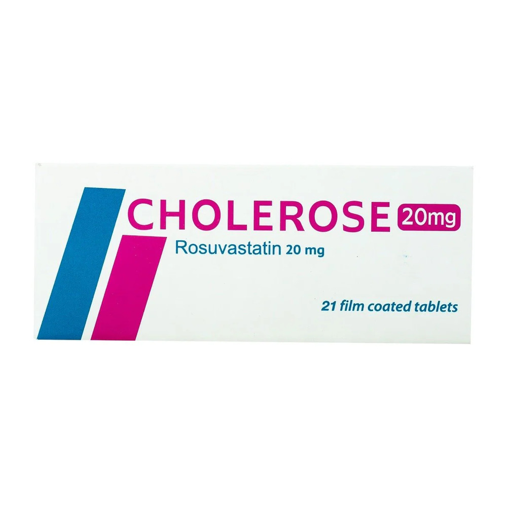 CHOLEROSE 20 MG 21 TAB
