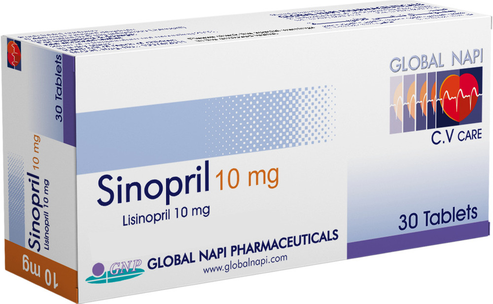SINOPRIL 10 MG 30 TAB