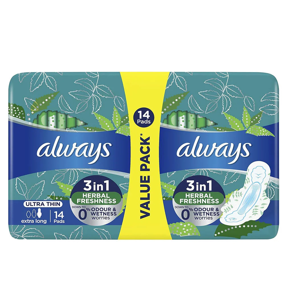 Always Ultra Maxi Double - 14 Pads (Extra Long)