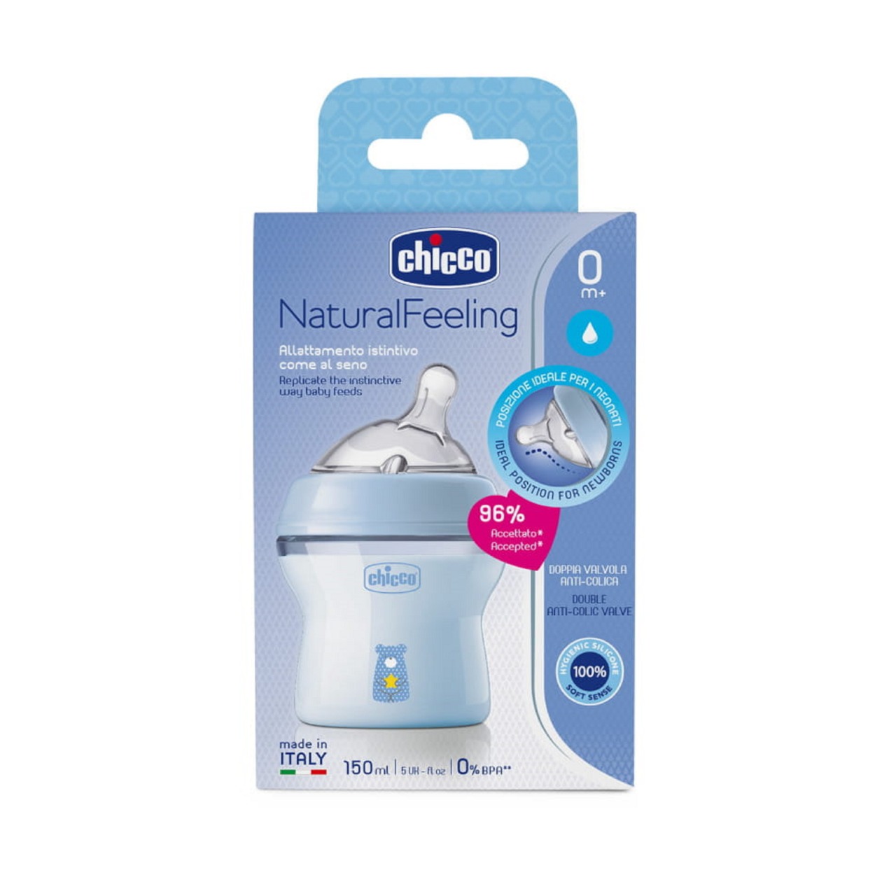 CHICCO NATURAL FEEDING 150 ML ببرونه