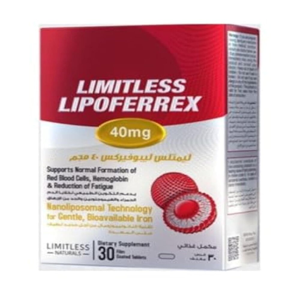 LIMITLESS LIPOFERREX 40 MG 30 TABS