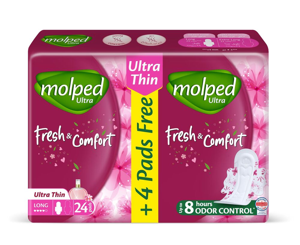 MOLPED ULTRA FRESH &COMFORT LONG 24PADS