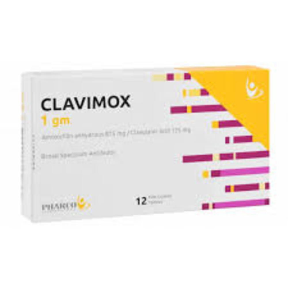 CLAVIMOX 1 GM 12 TAB 