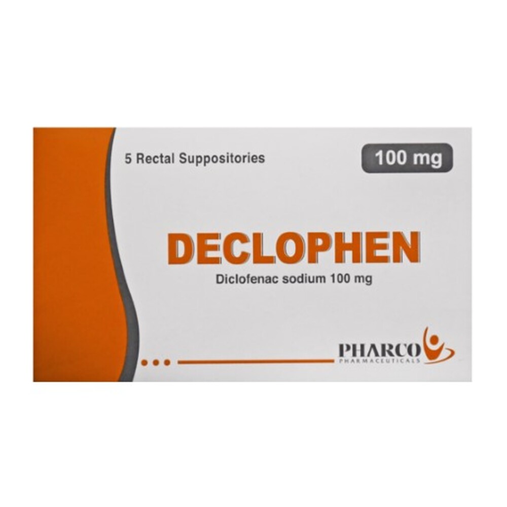 DECLOPHEN 100 MG 5 SUPP 